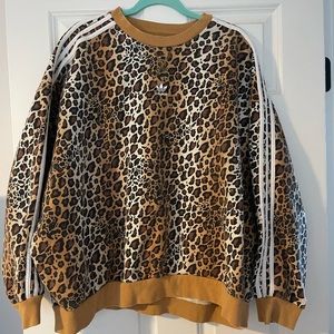 adidas Originals 'Leopard Luxe' oversized sweatshirt